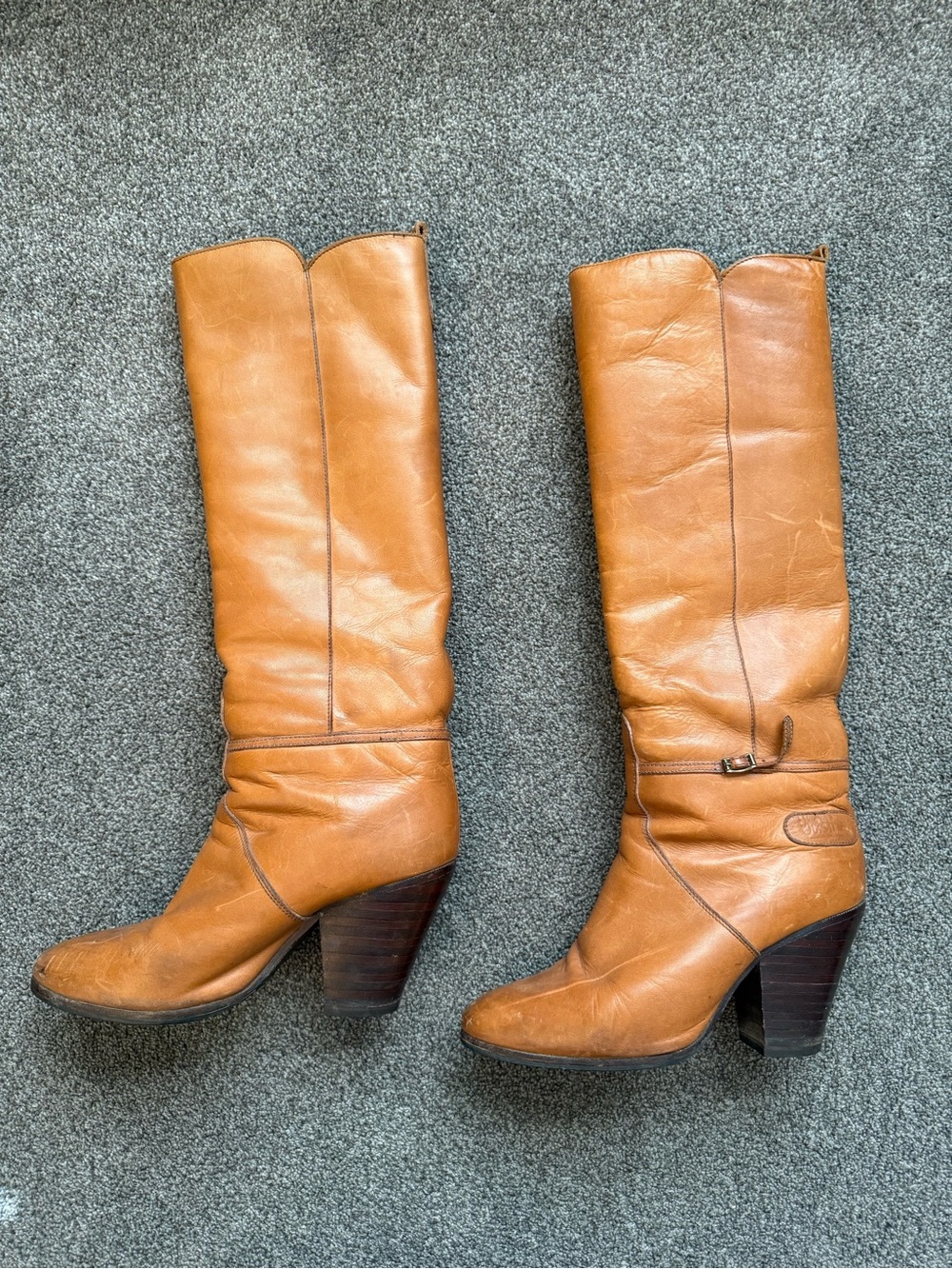 Vintage Tony Iammatteo Cristina Tall Leather Heeled Boots